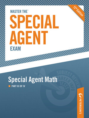 cover image of Master the Special Agent Exam